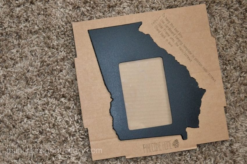 Pinecone Home State-Shaped Picture Frame [Review + Giveaway]
