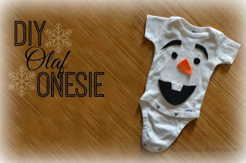 Diy Olaf Onesie Costume Three Little