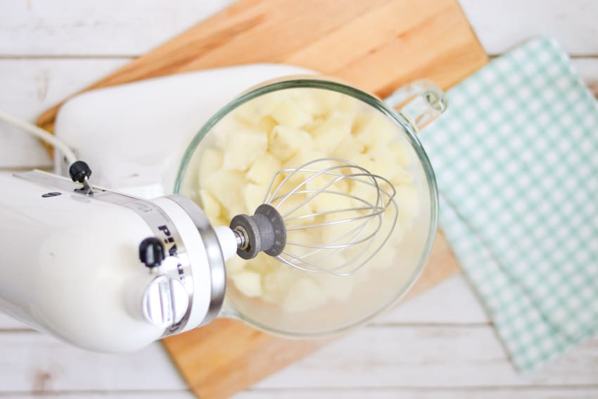 Using the whisk attachment on my stand mixer guarantees smooth fluffy potatoes every time! 