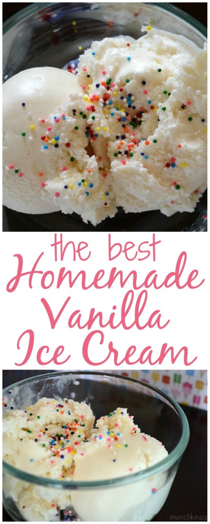 Pin This!! Homemade vanilla ice cream recipe!