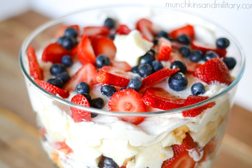 Red, White & Blue Trifle