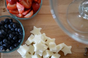 Red, white, & blue dessert