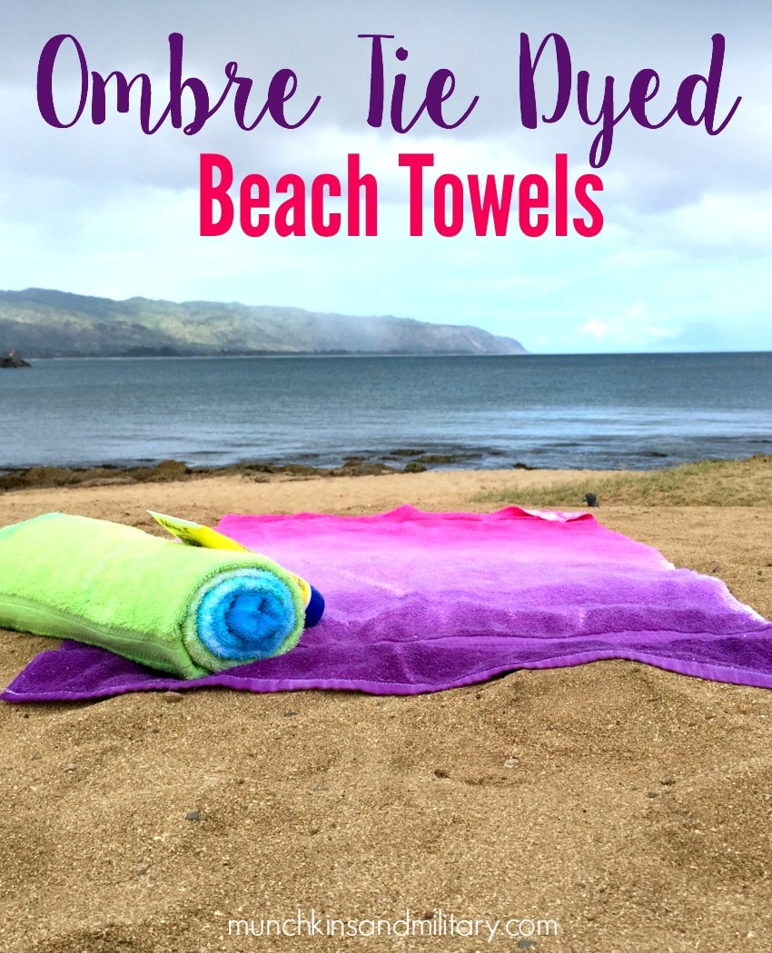 Ombre Tie Dyed Beach Towels