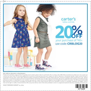 Carter's Printable Coupon