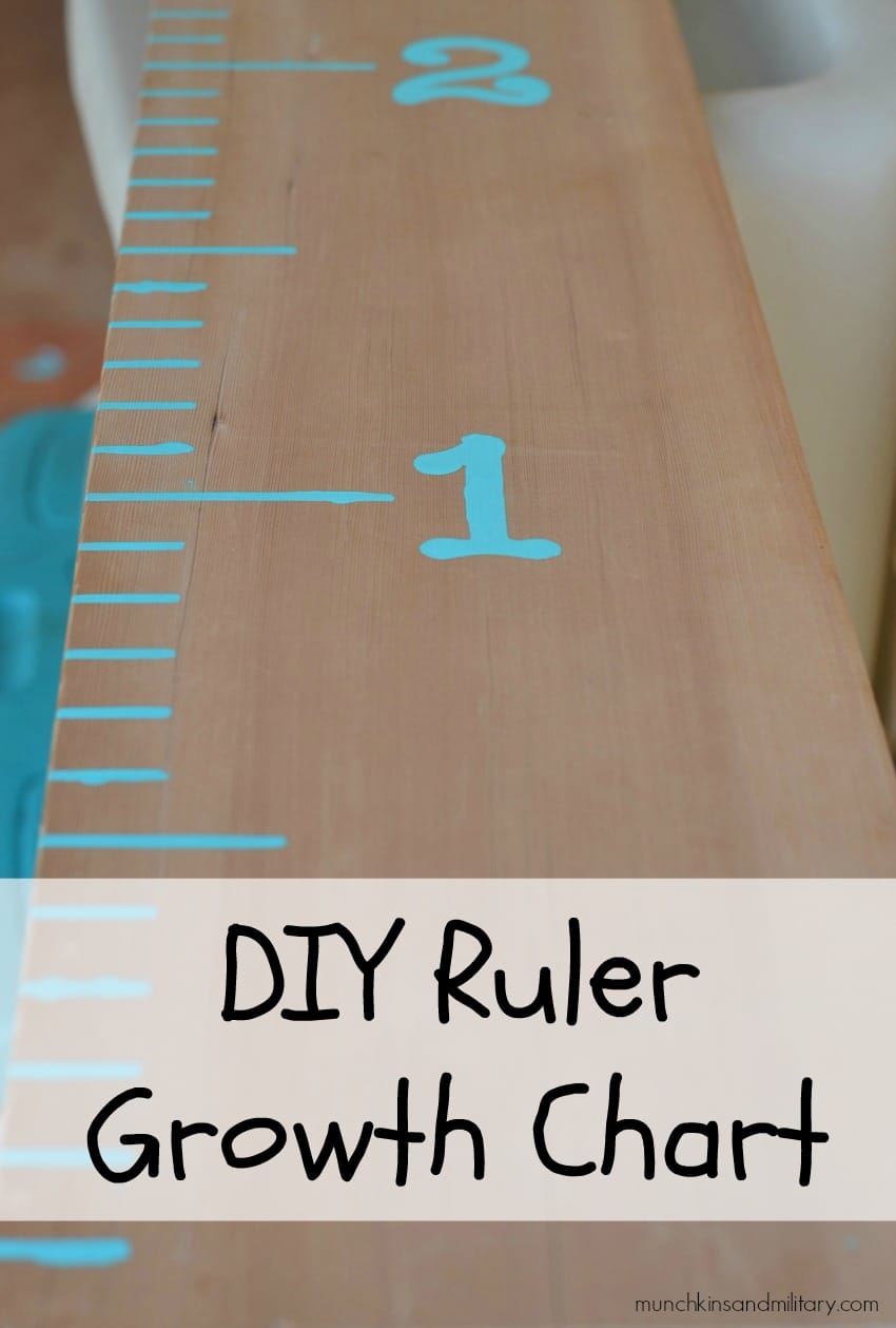 This easy to make growth chart is done in under 30 minutes & is easy for even a noncrafter to make!