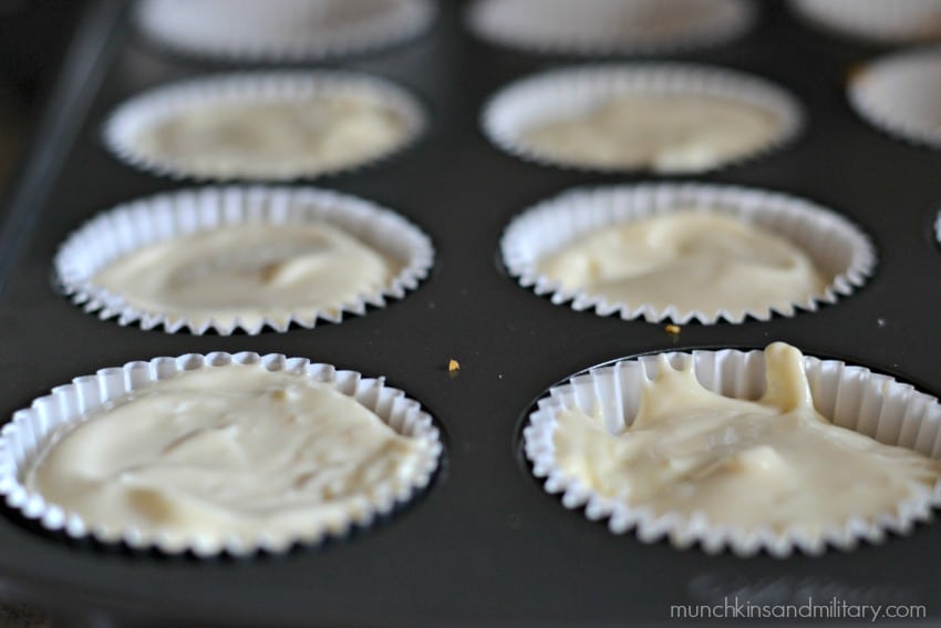 No bake mini key lime cheesecake - just pour and refrigerate! 