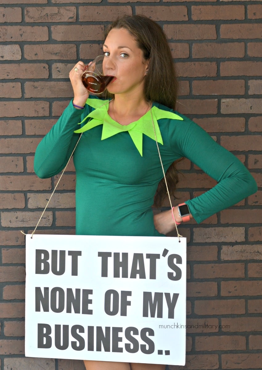 But that's none of my business - Easy DIY Halloween Costume