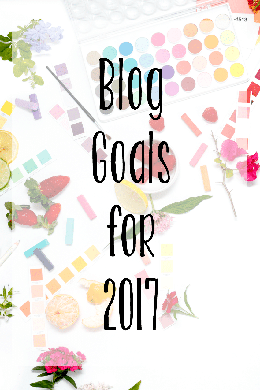 Blog Goals for 2017