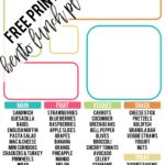 Free printable bento lunch planner for the the PlanetBox Rover - Pack a complete and healthy meal with the help of this sheet! Perfect for teaching children to pack their own lunch! #planetbox #planetboxrover #bentolunch