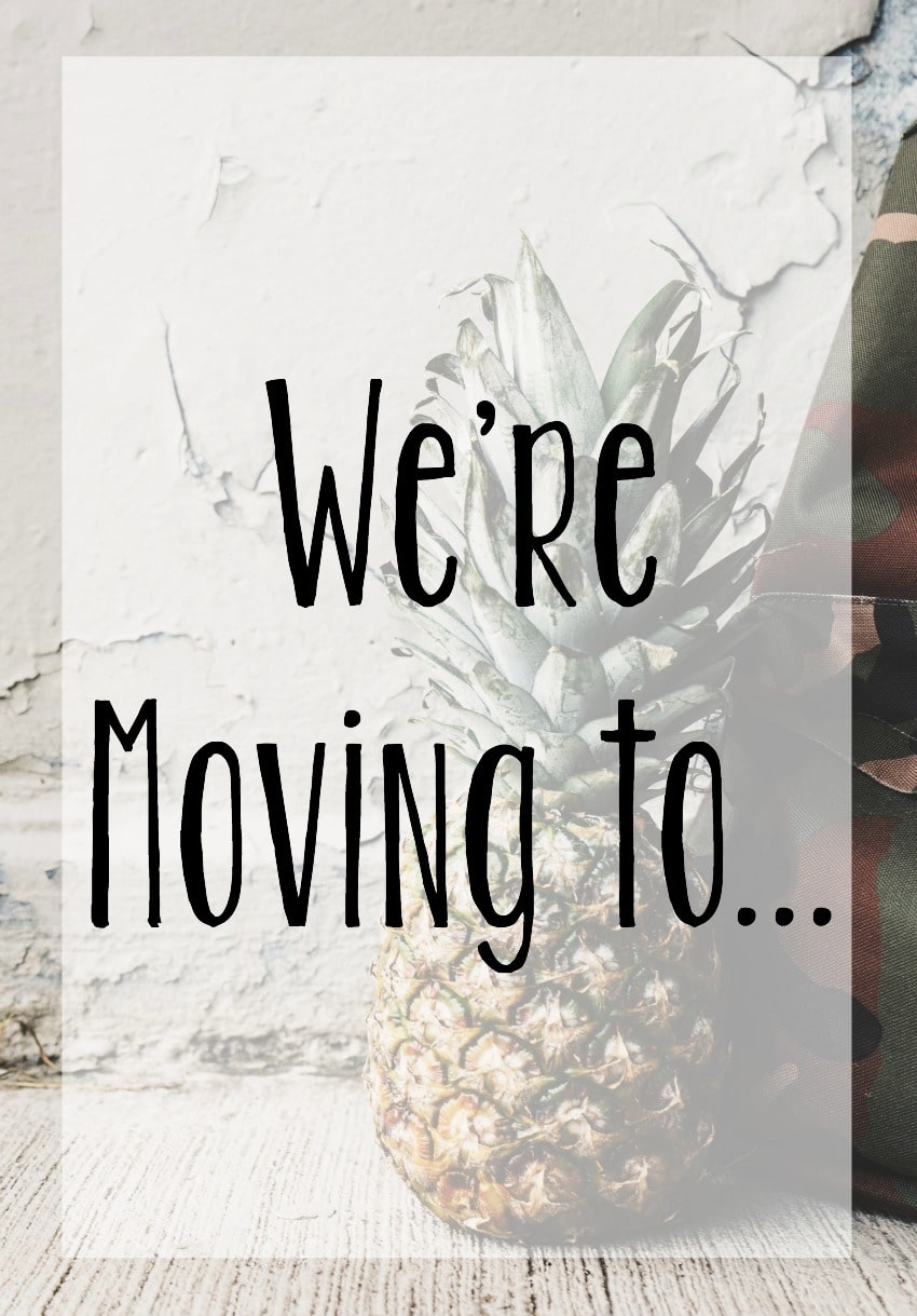 we're moving to... 