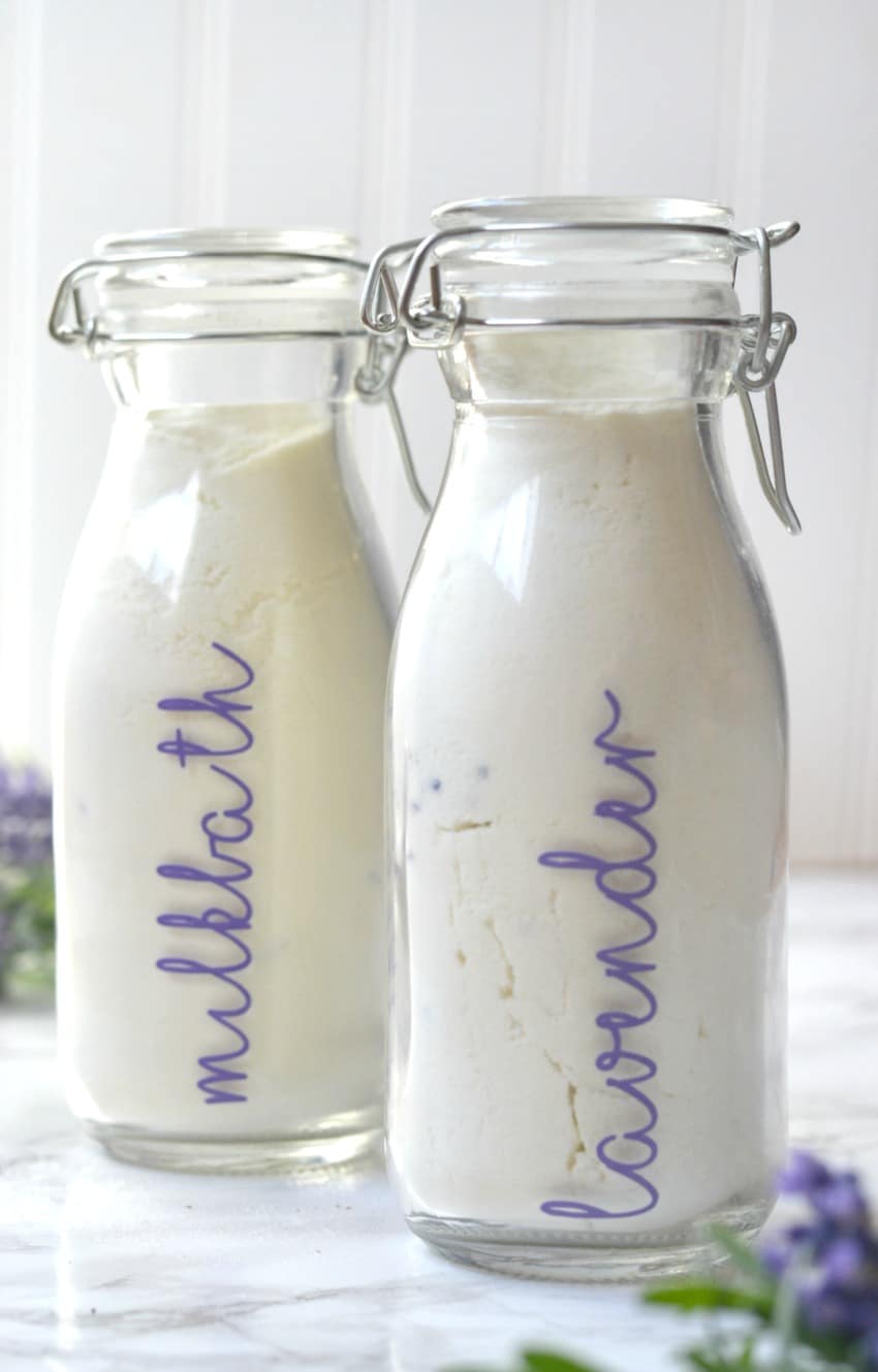 DIY lavender milk bath recipe