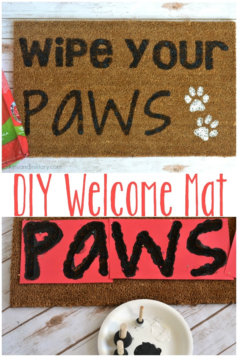 DIY Doggy Welcome Mat