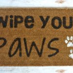 DIY wipe your paws welcome mat!