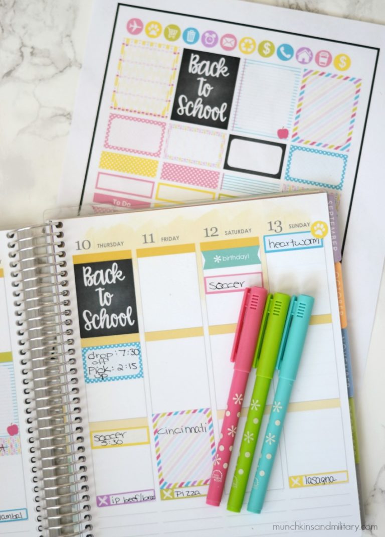 Back to School Planner Stickers