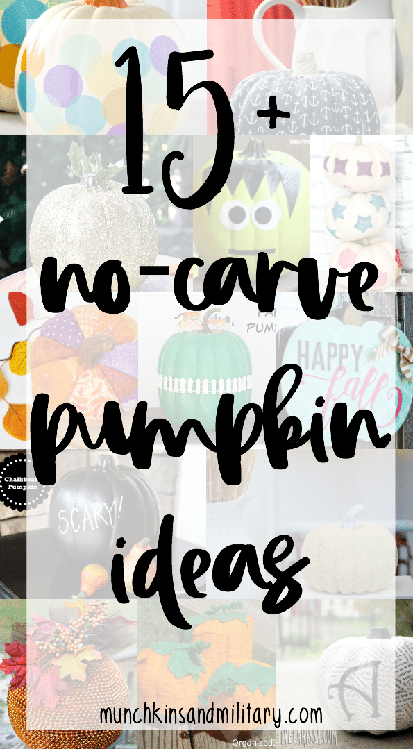 Over 15 ideas for no-carve faux pumpkin decorations for fall