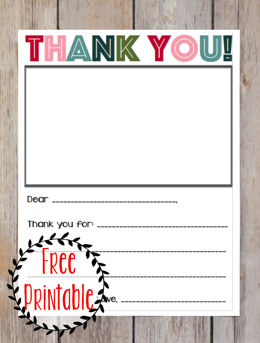 Printable Thank You Note Three Little Ferns Family Lifestyle Blog