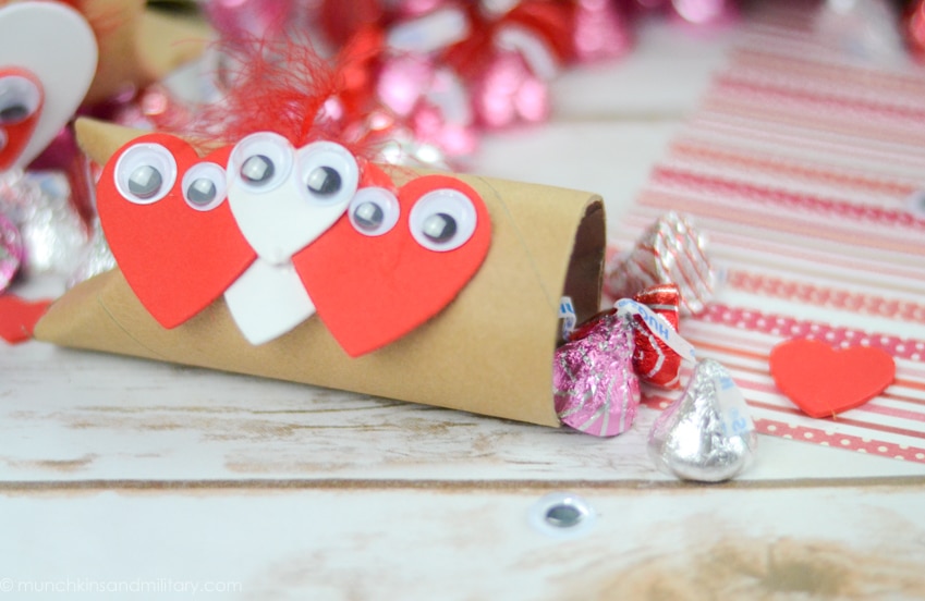 DIY Valentine's treat filled with chocolate 