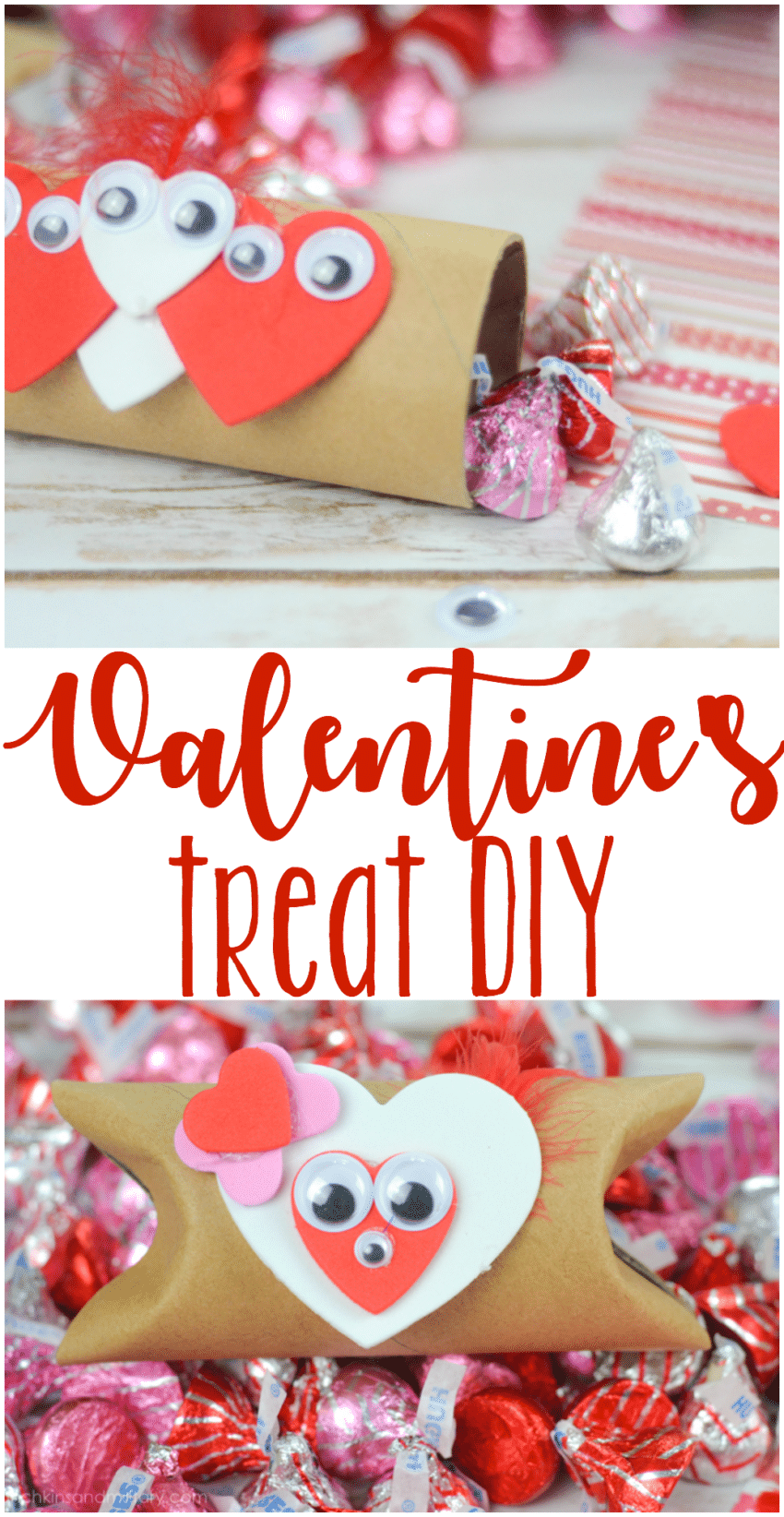 Fun DIY craft idea for the whole family! Perfect for creating classroom Valentine's treats!
