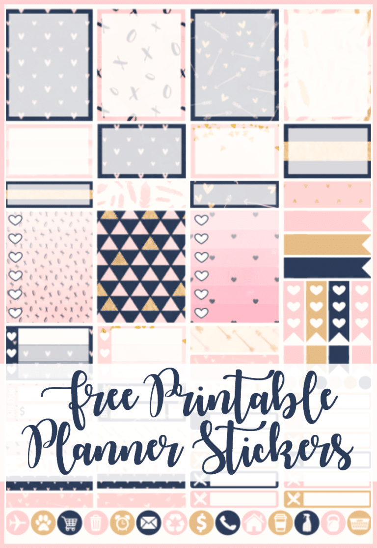 new year new printable planner stickers three little ferns family
