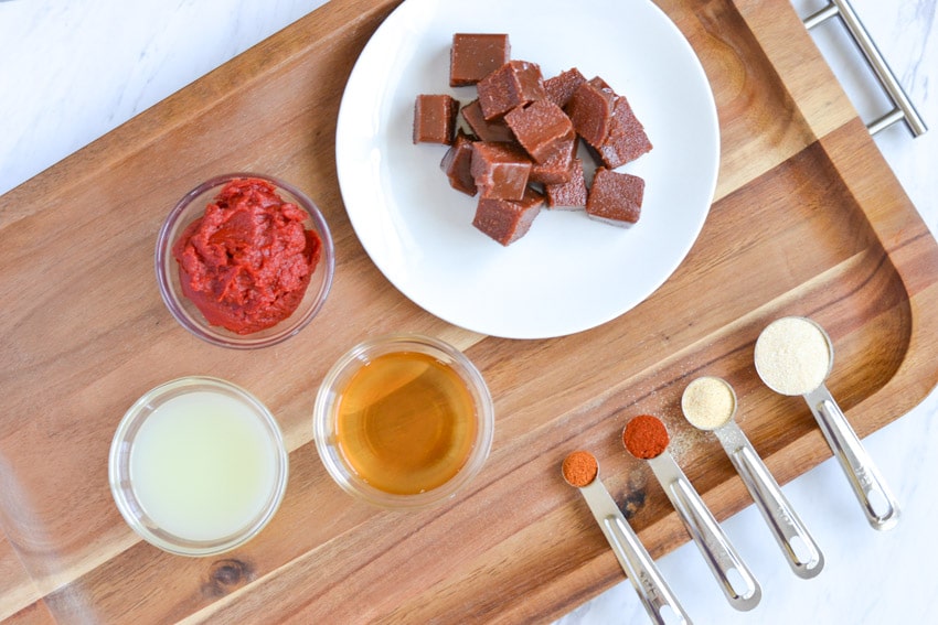 Homemade guava BBQ sauce recipe and ingredients