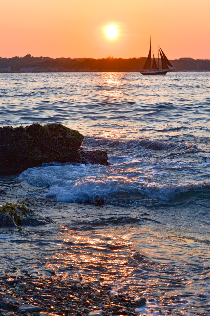 Newport, RI - Sunsetting in Narragansett Bay 