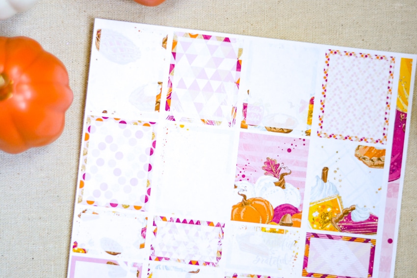 Free autumn themed printable planner stickers for Erin Condren Life Planner - PDF & Cricut PNG