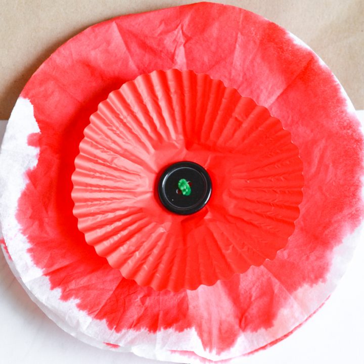 Memorial Day Paper Poppy Craft Three Little Ferns Family Lifestyle Blog