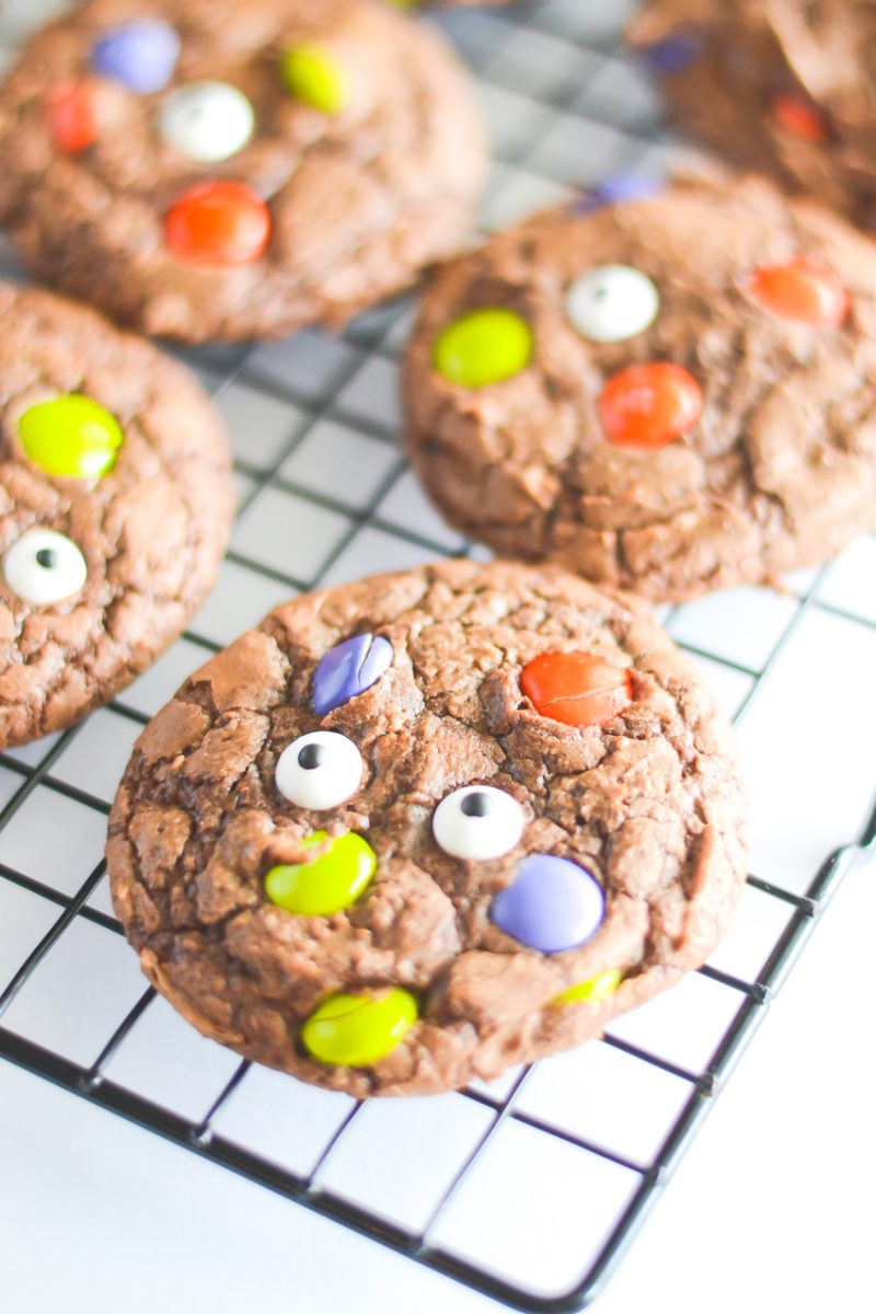 Easy Brownie Mix Halloween Cookies Three Little Ferns Family 