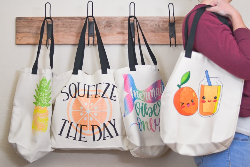 DIY Tote Bags with Cricut Infusible Ink - Three Little Ferns - Family