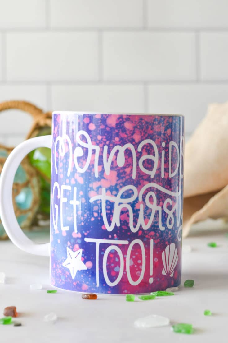 Cricut Mug Press Mermaid Mug Project