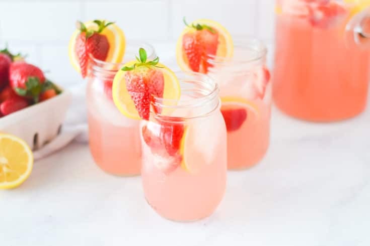 Strawberry Lemonade Pink Moscato Punch