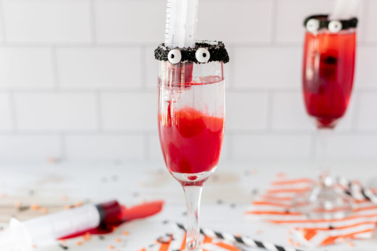 Halloween Syringe Monster Mocktail Shirley Temples